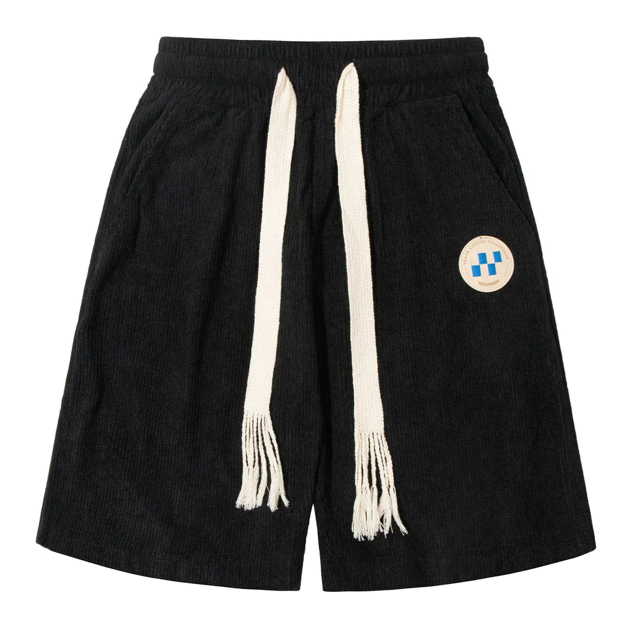 Chic Corduroy Square Shorts - Youthful Urban Appeal