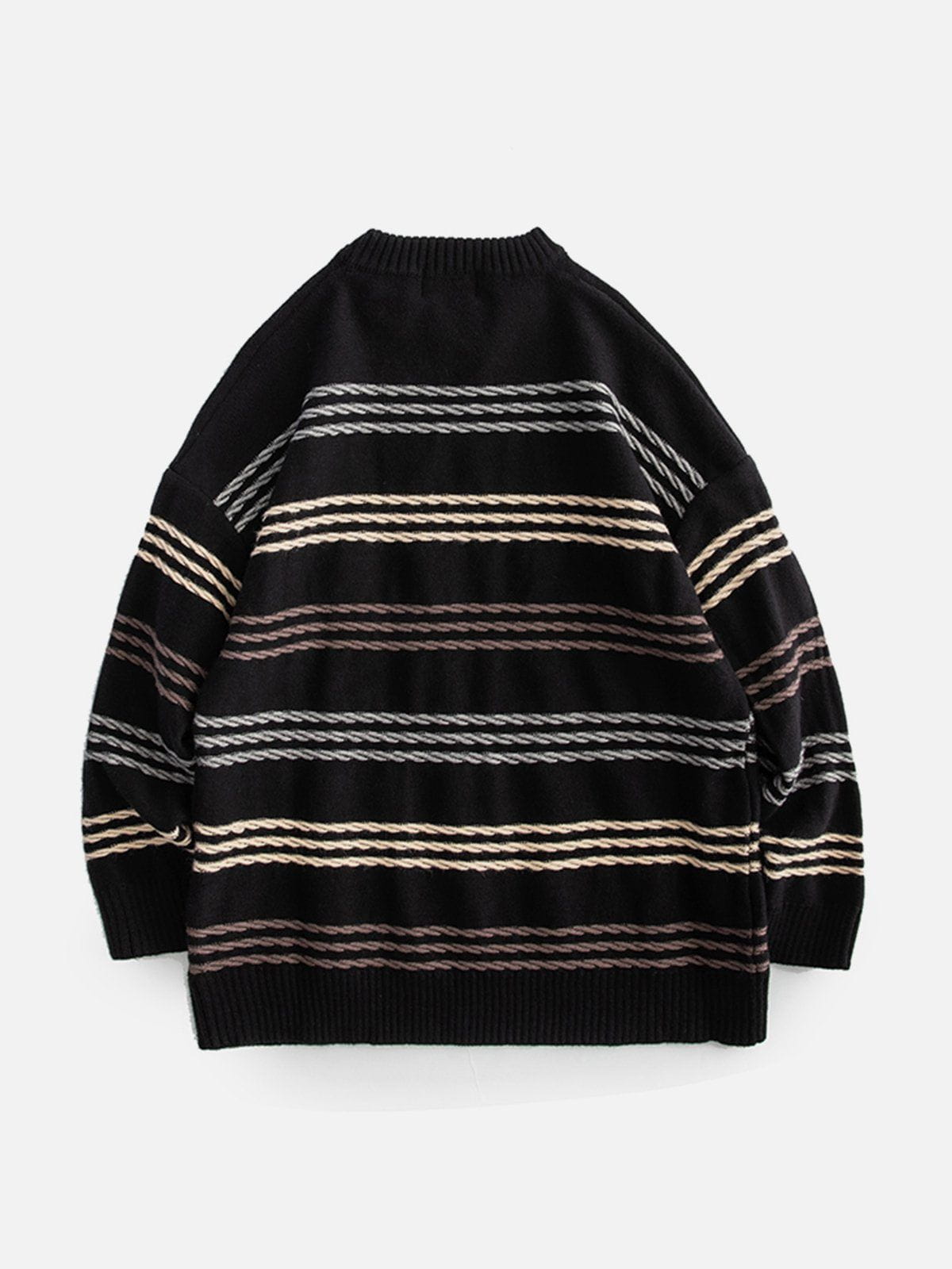 Colorful Vintage Stripe Sweater - Chic & Youthful Appeal