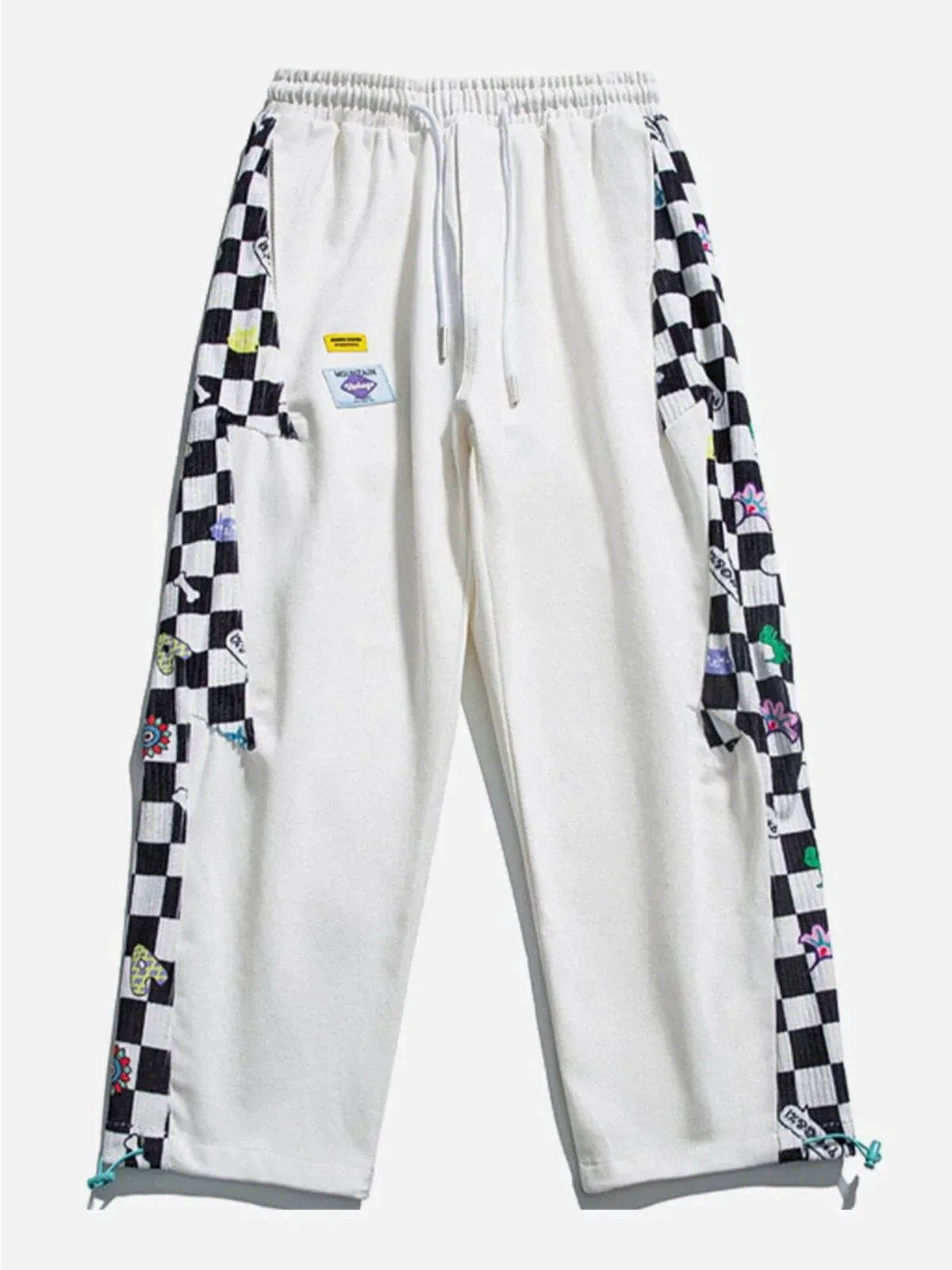 Dynamic Lattice Stitched Sweatpants - Streetwear Essential