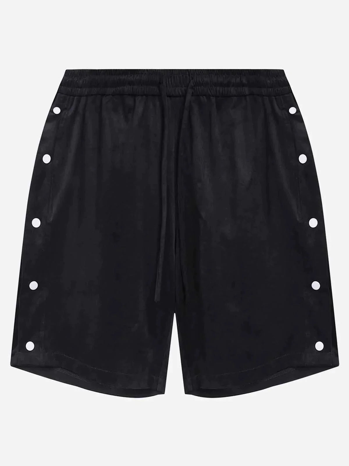 Dynamic Side Button Shorts with Drawstring Urban Appeal