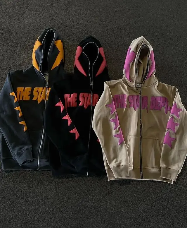 Men's Y2K Punk Retro Harajuku Hoodie | American High Street Fashion