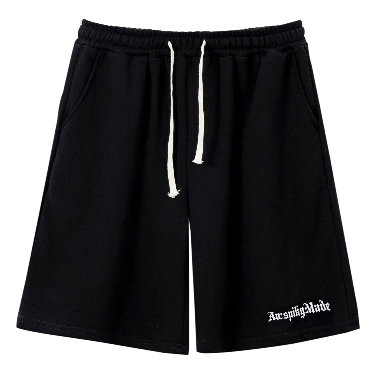 Minimalist Letter Print Shorts Sleek Design & Urban Appeal
