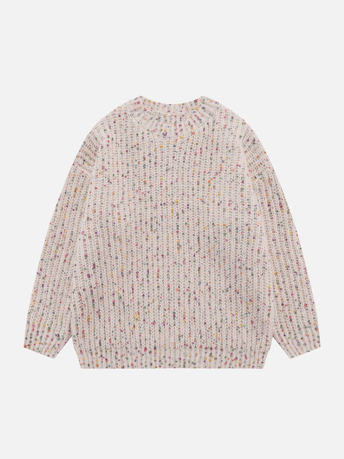 Retro Dot Sweater Colorful & Youthful Vintage Charm