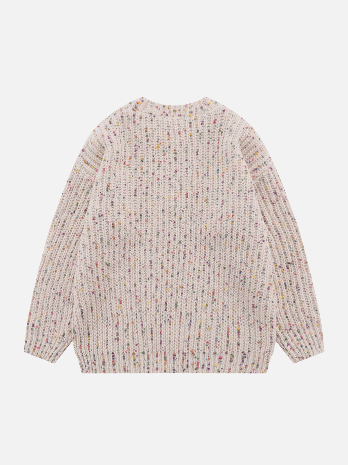 Retro Dot Sweater Colorful & Youthful Vintage Charm