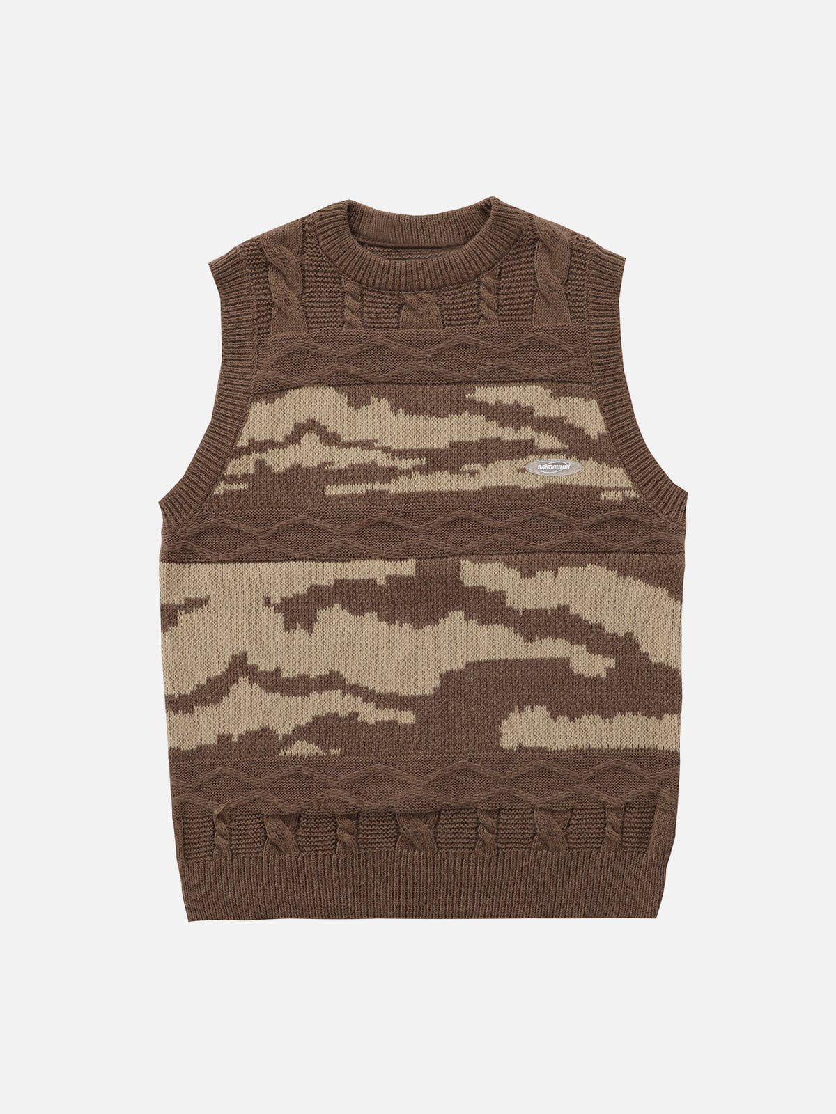 Trendy TieDye Colorblock Vest Youthful Streetwear Appeal