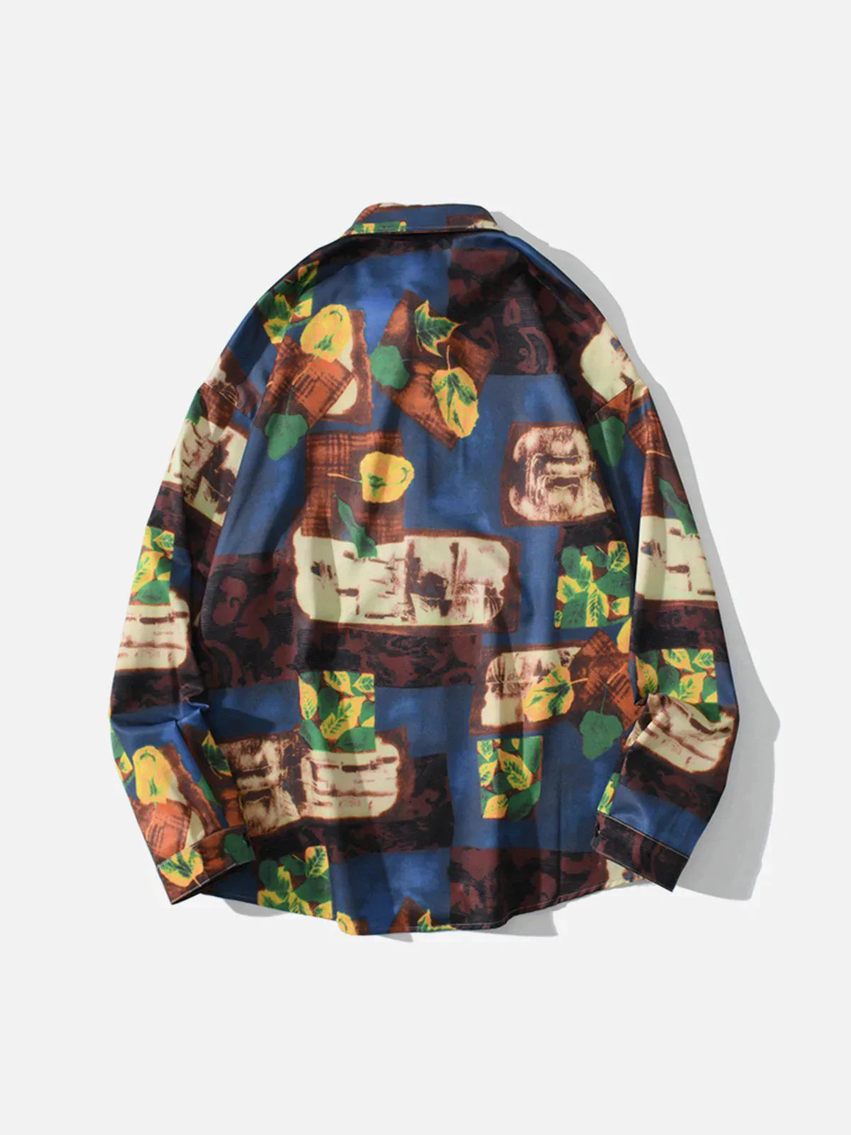 Vintage Colorblock LongSleeve Shirt - Chic & Retro Appeal