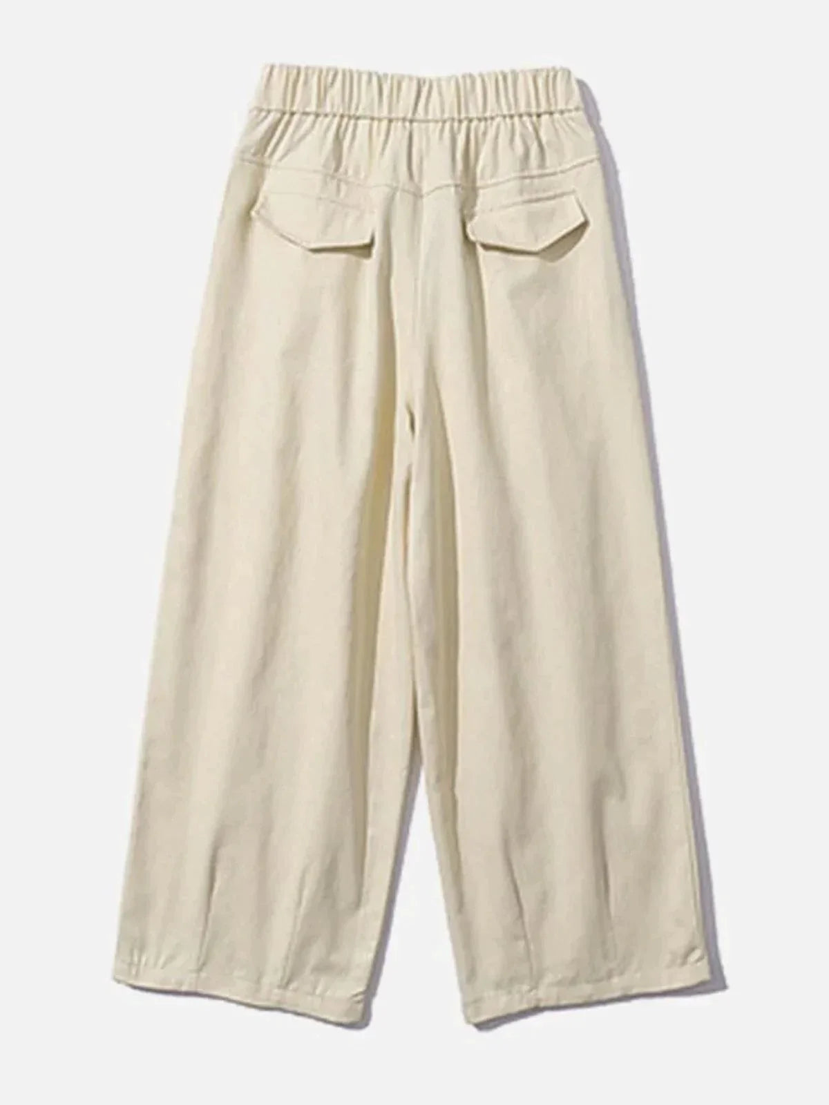 Vintage Drawstring Pants Sleek Solid Color & Urban Fit