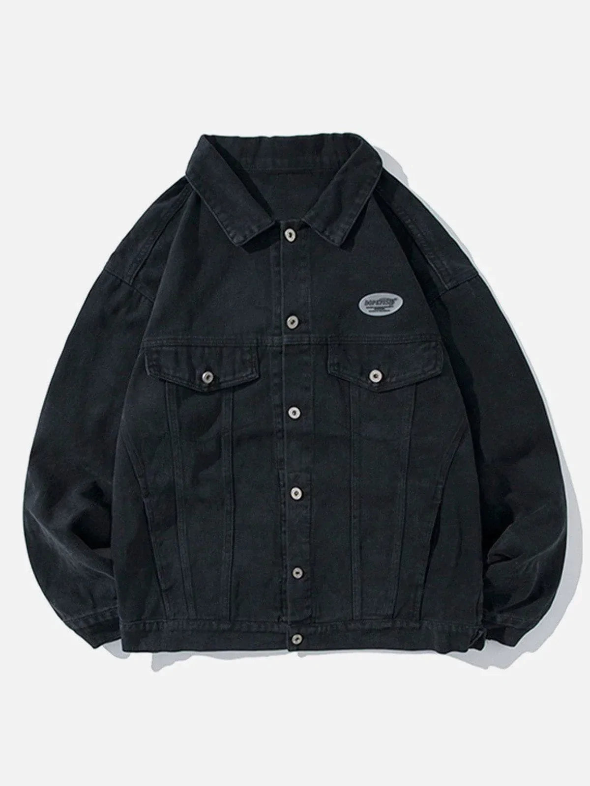 Vintage Pure Color Denim Jacket Iconic & Crafted Style