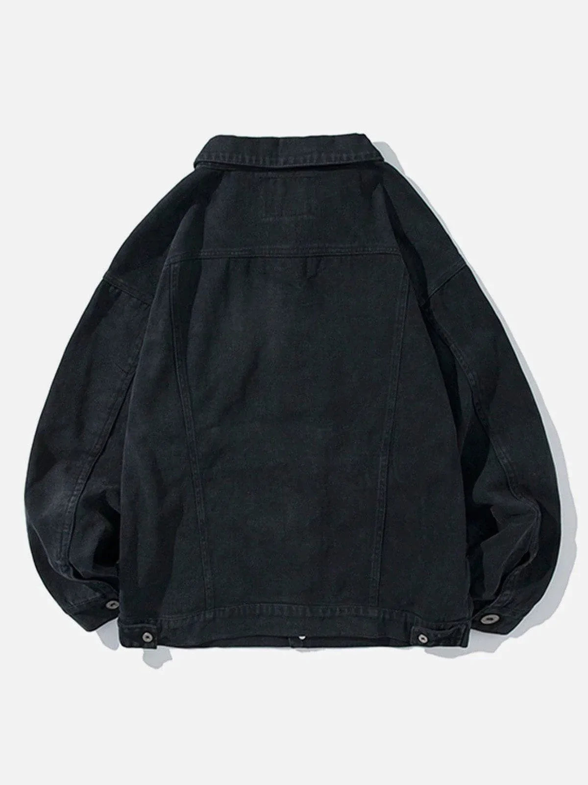 Vintage Pure Color Denim Jacket Iconic & Crafted Style