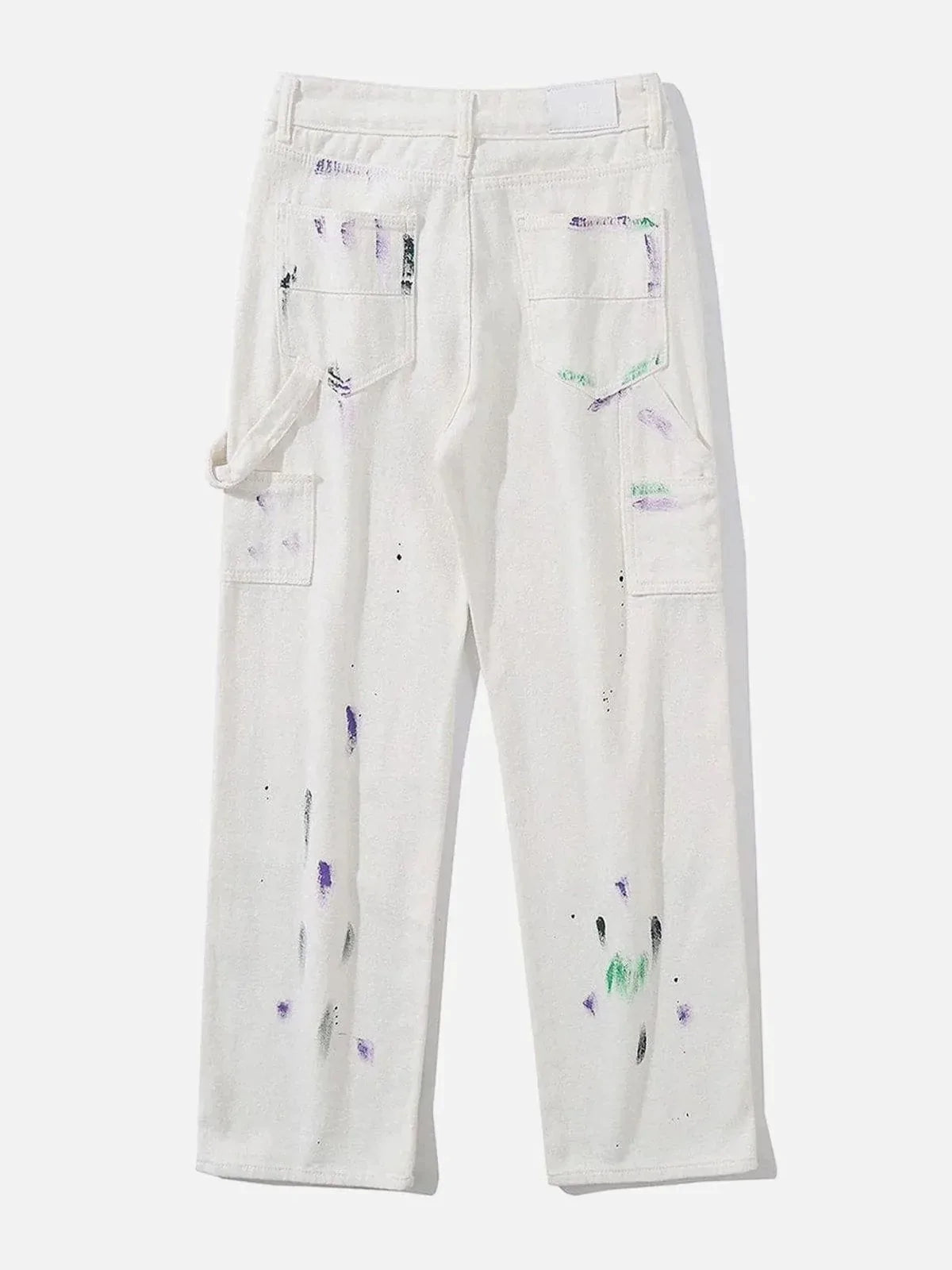 Vintage Spray Paint Jeans Dynamic Color & Edgy Style