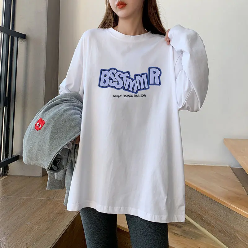 Women's Printed Letter Tee Shirt | Stylish O-Neck Top