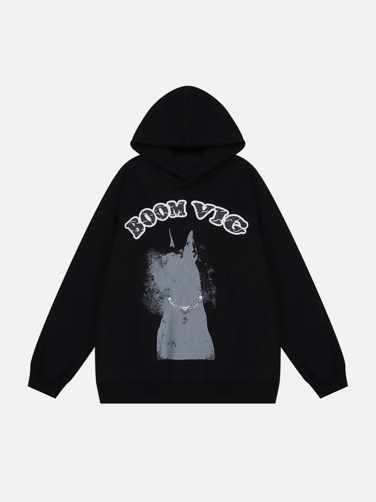 Youthful BOOM VIG' Print Hoodie Streetwear Icon