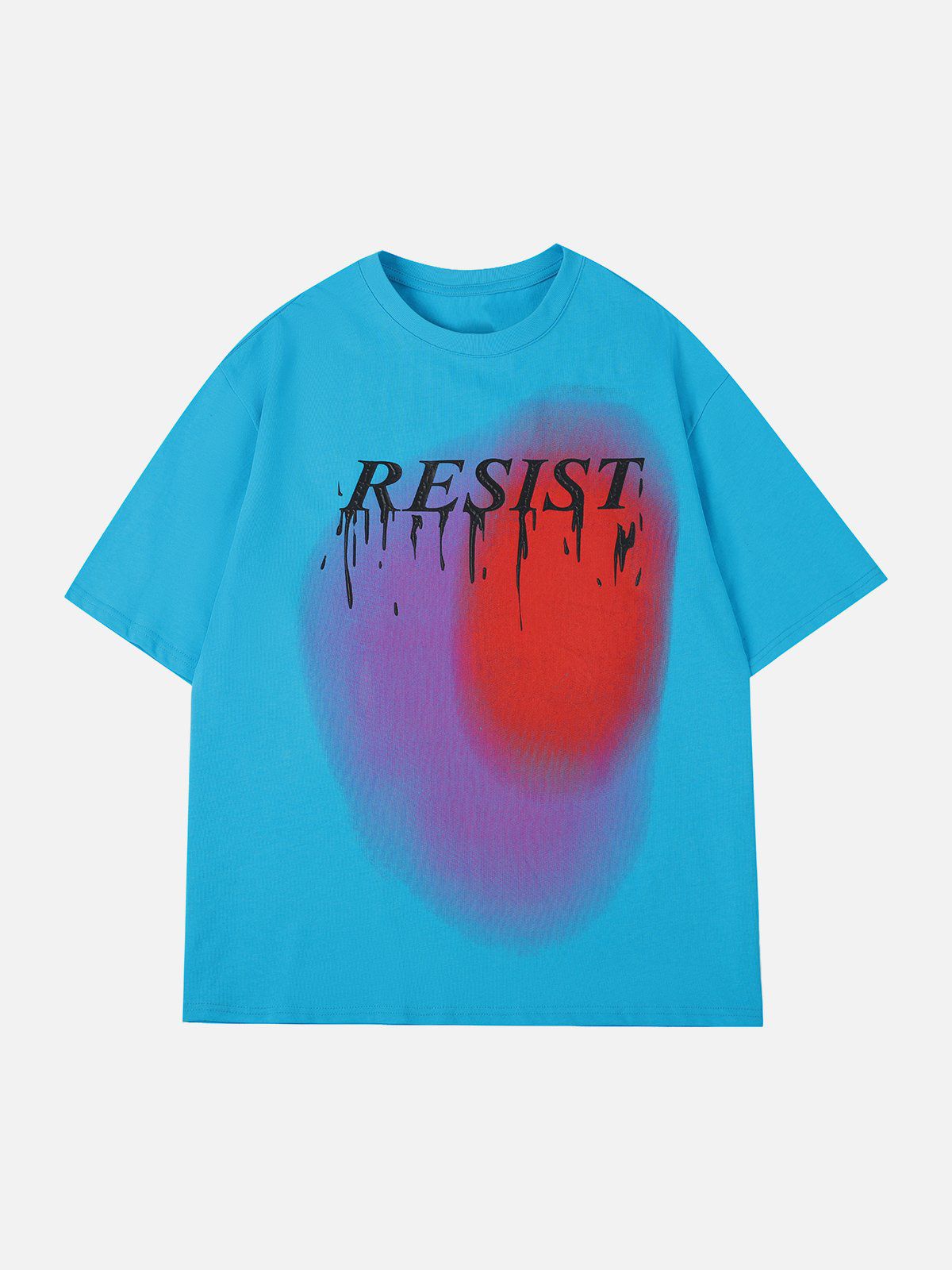 Youthful Gradient Graphic Tee - Trendy & Colorful Streetwear