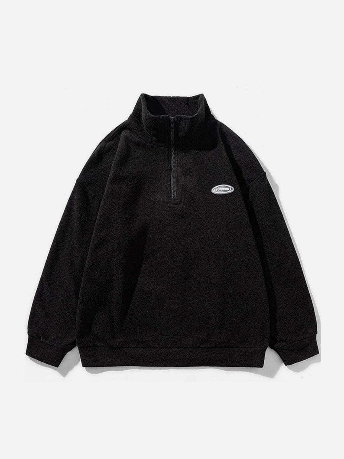 Youthful Letter Label Sweatshirt - Iconic & Trendy Design