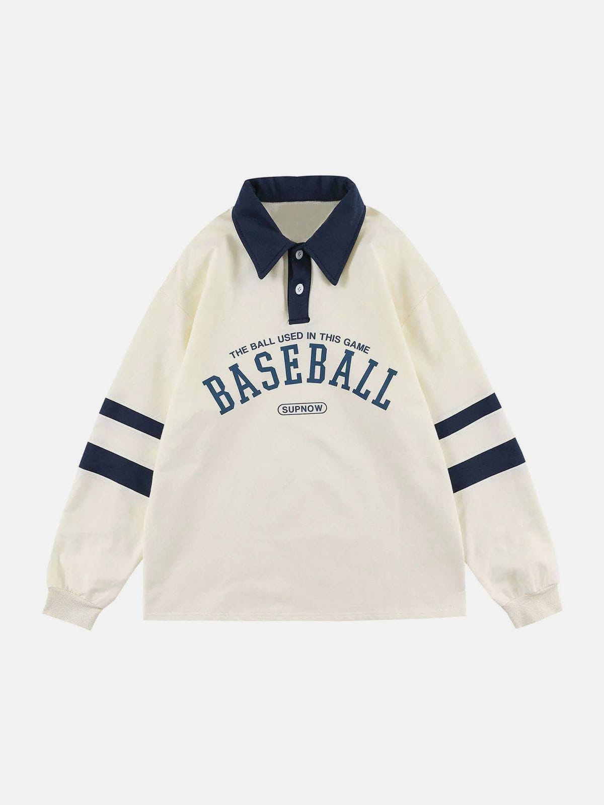 Youthful Letter Print Stripe Sweatshirt Dynamic Style