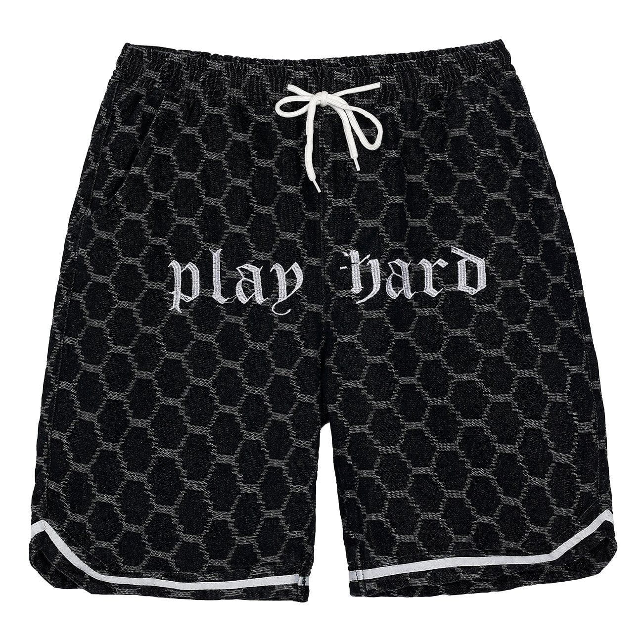 Youthful Plaid & Embroidery Denim Shorts Iconic Design