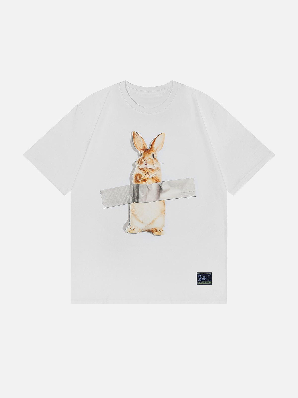 Youthful Rabbit Print Tee - Quirky & Fun Streetwear Essential