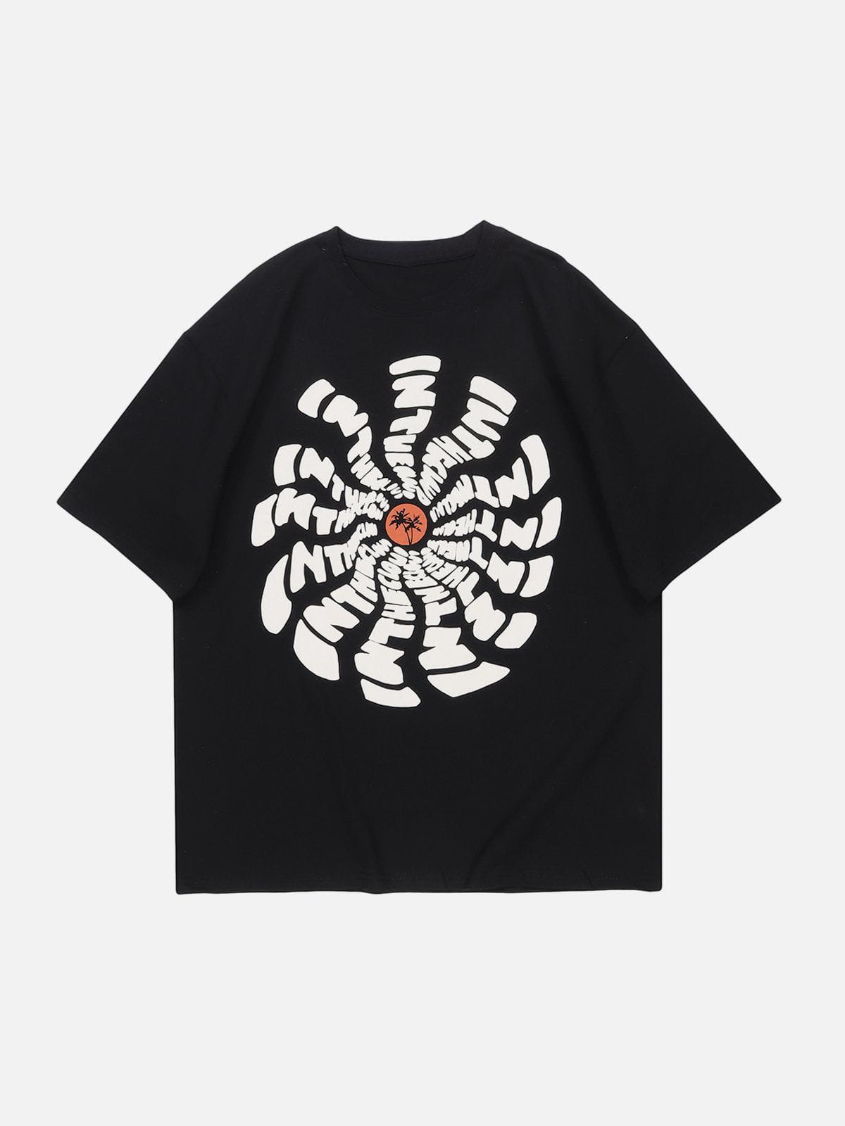 Youthful Sunflower Totem Tee Vibrant Print & Street Style