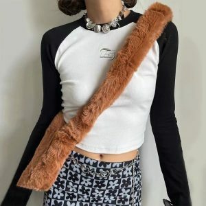 Acubi White Long Sleeve Crop Top - Y2K Fashion Essential for Spring & Summer Outfits