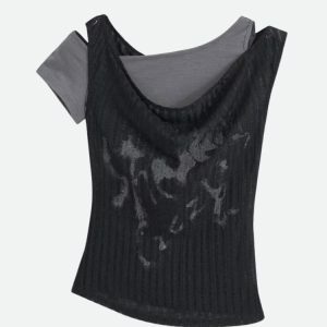 Gothic Top: Y2K Fashion Meets Coquette Aesthetic for Trendy Spring & Summer Outfits