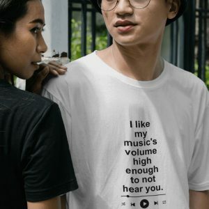 I Like My Music's Volume Tee - Y2K Fashion Casual Outfit for Concerts & Raves