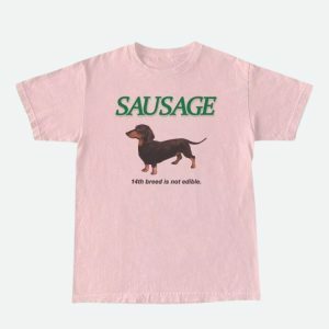 Sausage Dog Tee: Y2K Fashion Must-Have for Casual Outfits & Spring Vibes