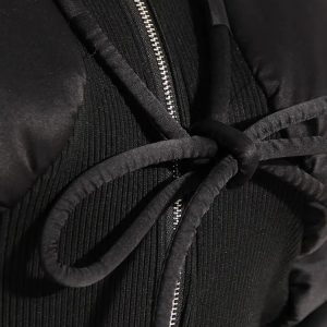 Trendy Puffer Corduroy Zip-Up Jacket for Y2K Fashion & Spring Outfits