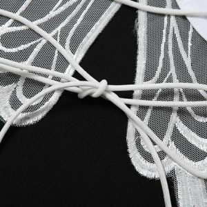 Y2K Butterfly Embroidery Cross Back Cami Top - Perfect for Spring Outfits & Casual Looks