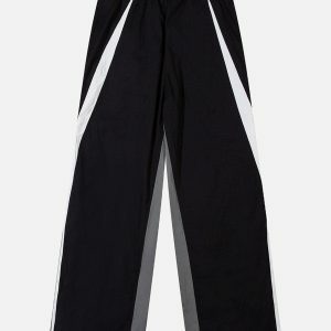 Y2K Color Blocking Racing Pants for Trendy Summer & Spring Outfits