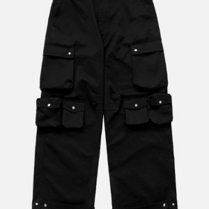 Y2K Fashion 3D Multi Pocket Cargo Pants for Casual & Comfy Spring Outfits