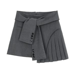 Y2K Fashion Acubi Pleated Mini Skirt - Trendy Spring & Summer Outfit Ideas