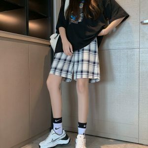 Y2K Fashion Aesthetic Loose Shorts - Trendy Summer & Spring Outfit Ideas for Every Occasion