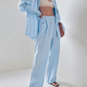 Y2K Fashion Blue Two Piece Set - Trendy Summer Outfits & Casual Outfit Ideas