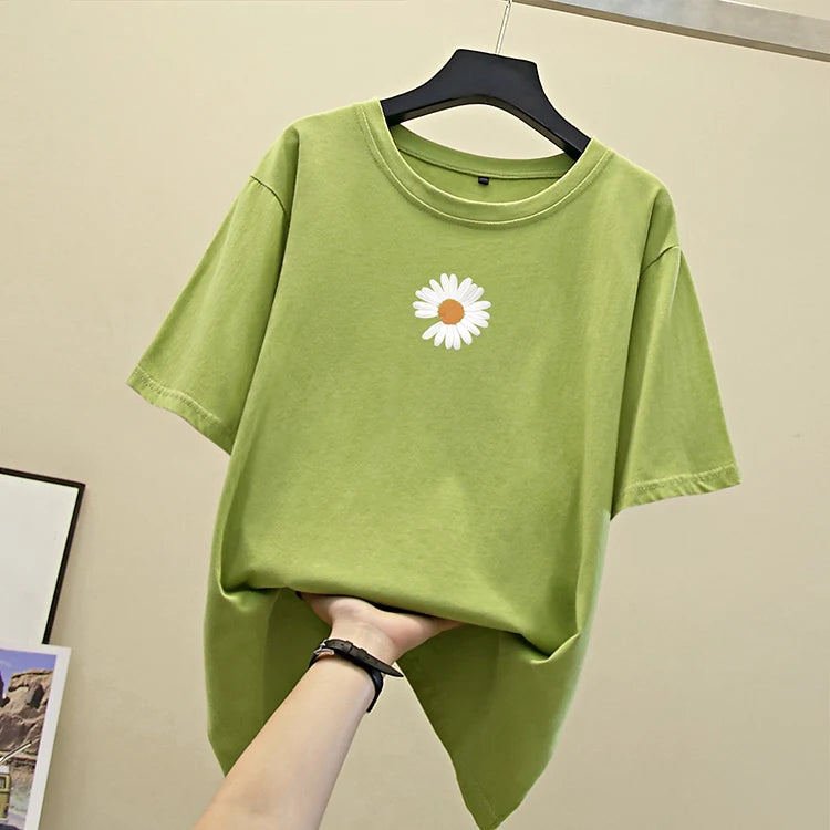 Y2K Fashion Cottagecore Daisy Crop Tee - Perfect for Spring Outfits & Casual Looks