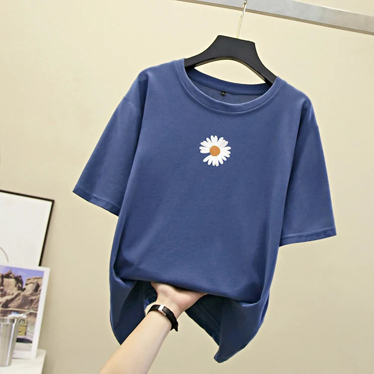 Y2K Fashion Cottagecore Daisy Crop Tee - Perfect for Spring Outfits & Casual Looks