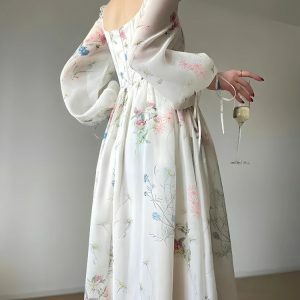Y2K Fashion Cottagecore Maxi Dress - Perfect for Spring Outfits & Summer Fits