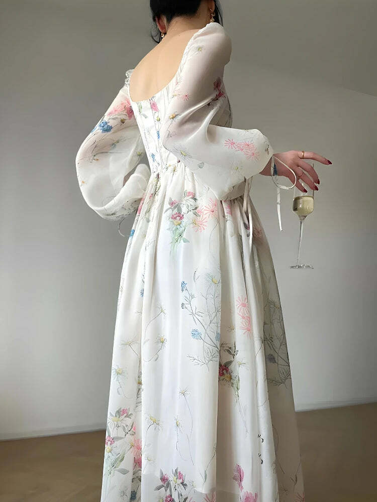 Y2K Fashion Cottagecore Maxi Dress - Perfect for Spring Outfits & Summer Fits