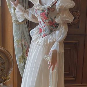 Y2K Fashion Cottagecore Maxi Dress - Perfect for Spring Outfits & Summer Fits