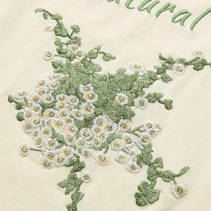 Y2K Fashion Cottagecore Natural Tee - Perfect for Spring Outfits & Casual Looks