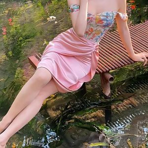 Y2K Fashion Cottagecore Spring Flowers Corset Top - Trendy Outfit Ideas for Every Occasion