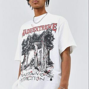 Y2K Fashion Countdown to Extinction Tee - Trendy Summer & Spring Outfit Idea
