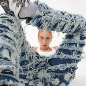 Y2K Fashion High Street Slim Fit Jeans for Casual & Spring Outfits