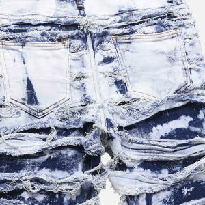 Y2K Fashion High Street Slim Fit Jeans for Casual & Spring Outfits