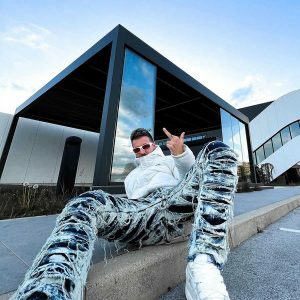 Y2K Fashion High Street Slim Fit Jeans for Casual & Spring Outfits