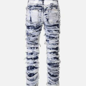 Y2K Fashion High Street Slim Fit Jeans for Casual & Spring Outfits