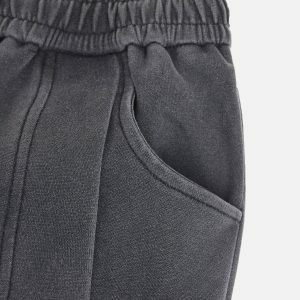 Y2K Fashion Patchwork Washed Sweatpants for Comfy Spring & Summer Outfits