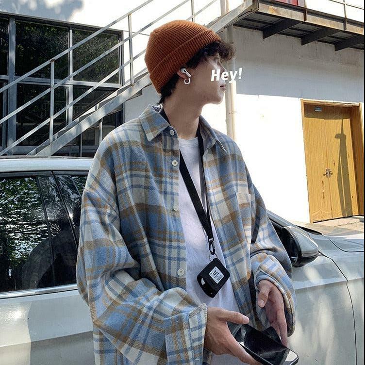 Y2K Fashion Plaid Flannel Shirt - Trendy Spring Outfits & Casual Outfit Ideas