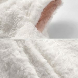 Y2K Fashion Plush Ear Hoodie Jacket for Trendy Spring & Summer Outfits