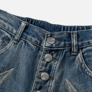 Y2K Fashion Retro Straight Casual Jeans for Trendy Summer & Spring Outfits