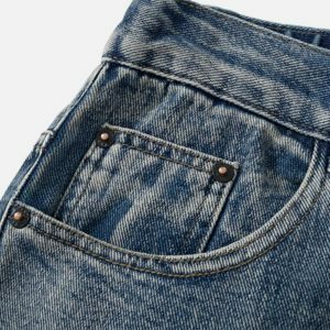 Y2K Fashion Retro Straight Casual Jeans for Trendy Summer & Spring Outfits